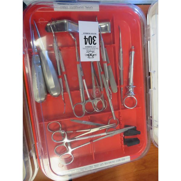 Bin w/Dental Instruments