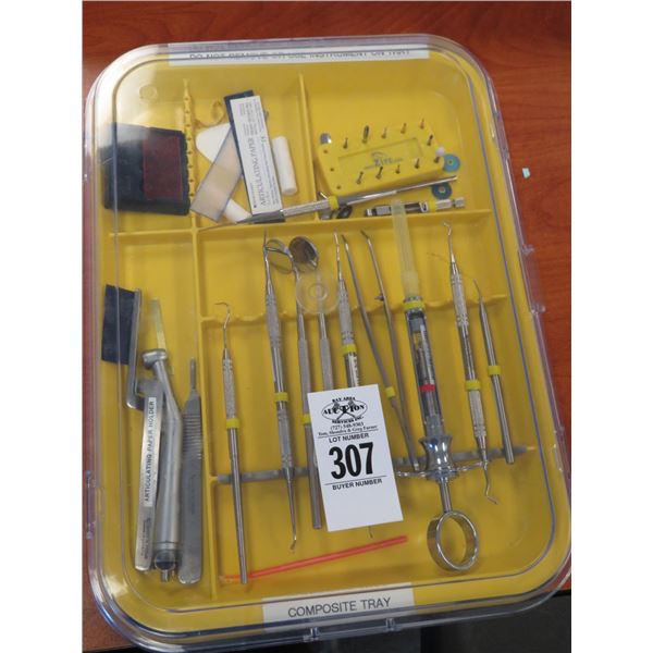 Bin w/Dental Instruments