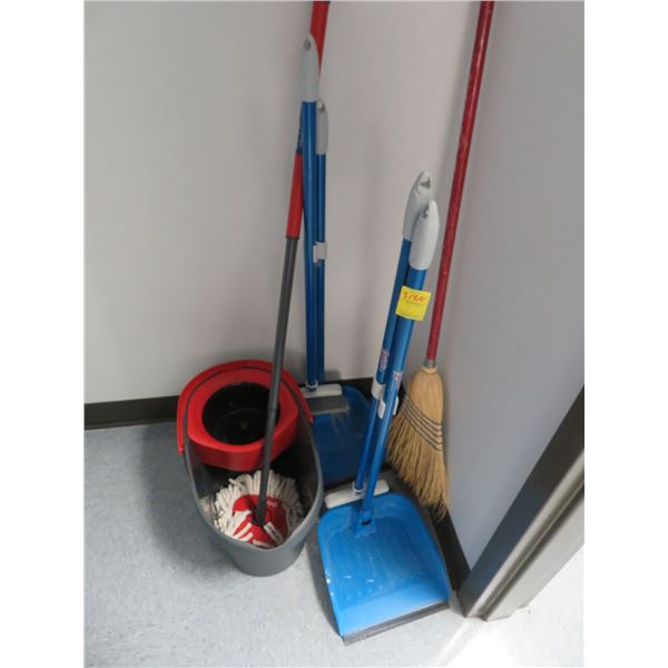 Brooms & Mop Bucket