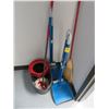Image 1 : Brooms & Mop Bucket