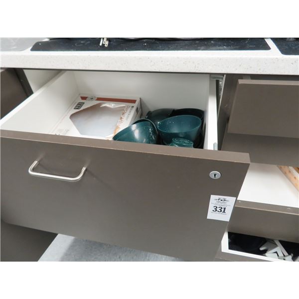 Bite Molds & Basin, Infection Control Barriers Two-Drawers