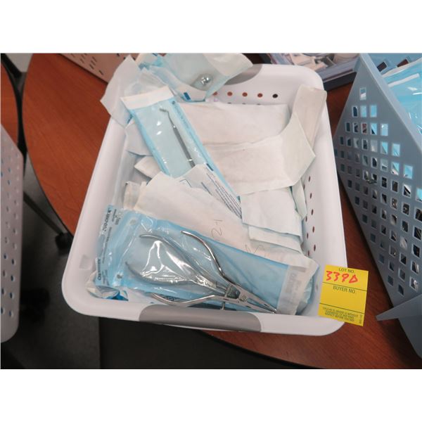 Bin w/Dental Instruments