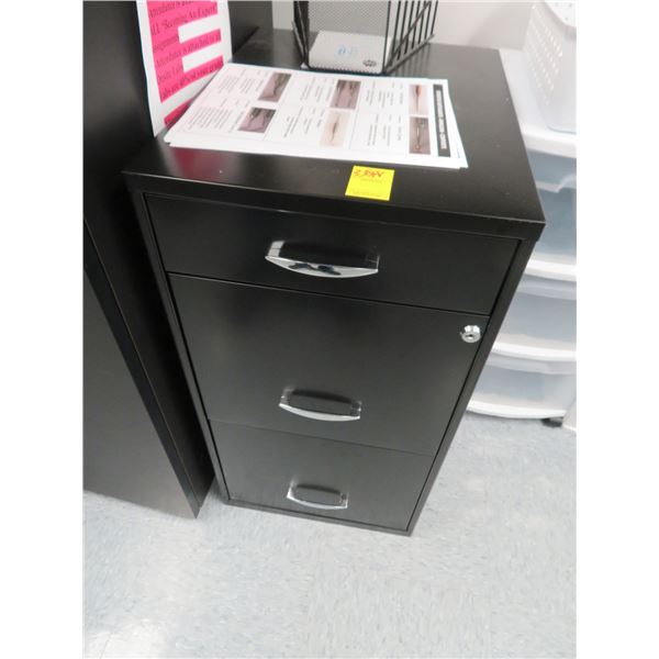 6-Drawer Black File Cabinet
