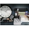 Image 2 : Clock, File Dividers & Office Supplies