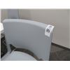 Image 2 : 8-Grey Plastic/Chrome Stack Barstools - 8 X $