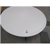 Image 2 : Contemporary Round White Coffee Table