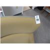 Image 2 : 2-Contemporary Tan/Grey Swivel Padded Chairs - 2 X $