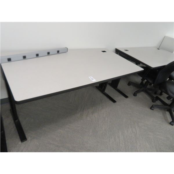 3-Grey/Black Mica Work Table - 3 X $