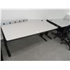 Image 1 : 3-Grey/Black Mica Work Table - 3 X $