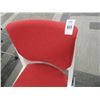 Image 2 : 6-Red/White Rolling Chairs - 6 X $