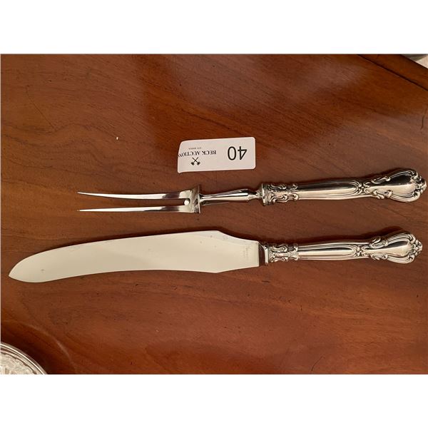 Birks Sterling Silver Carving Set