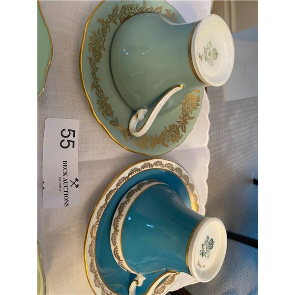 4 Tea Cup & Saucers  Two Aynsley & Two Fine Bone