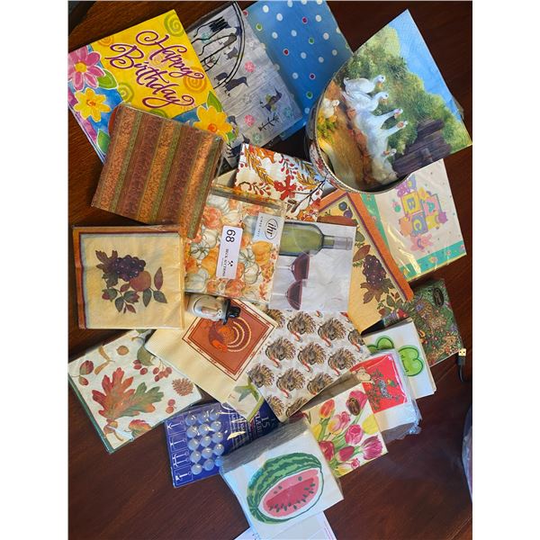 Napkin Packages & Serving Items Plates