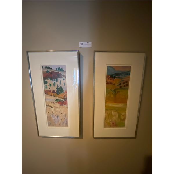 Lynn Malin Oil On Paper 10 x 21