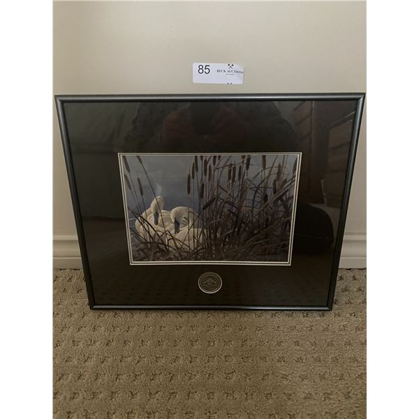 Robert Bateman Swans In Saskatoon Island 2006 Alberta Conservation Association Print 11 x 14