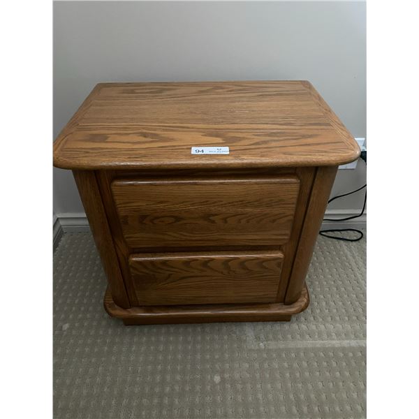 Oak Bedside Table 22 x 16 x 23