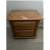 Image 1 : Oak Bedside Table 22 x 16 x 23