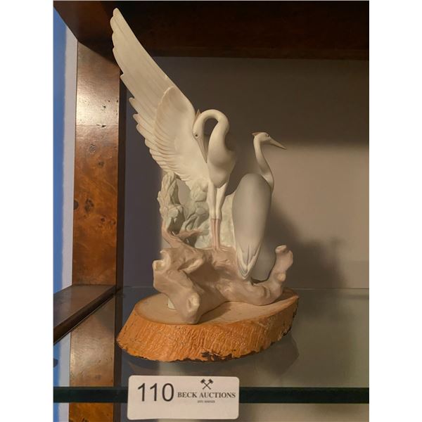 Stork Decor Statue 10"