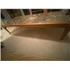Image 1 : Marble Stone Top Coffee Table 59L x 24W 14H