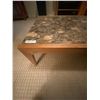 Image 2 : Marble Stone Top Coffee Table 59L x 24W 14H