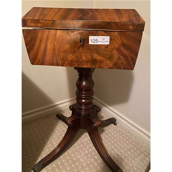 19th Century MahoganyTeapoy Table