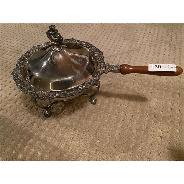 Antique Silver Plated Chafing Dish