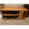 Image 1 : Wooden three drawer/two shelf TV stand