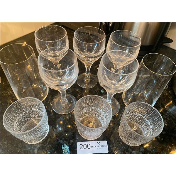 Heavy Crystal Wine Glasses