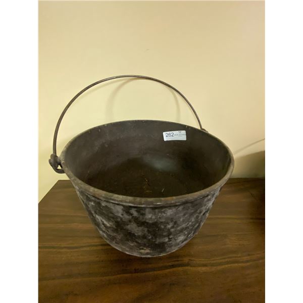 Victorian Cast Iron Cauldron 10"