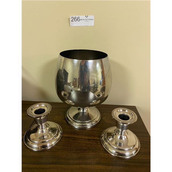 Silver Plate Birks Candlesticks