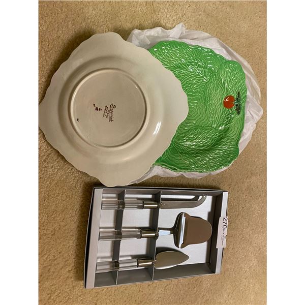 Beswick England Plates & Cheese Utensils