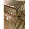 Image 2 : Brass Metal Glass Side Table 60L x 14W x27H