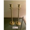 Image 1 : Brass Candlesticks 10"