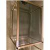 Image 2 : Brass Glass & Metal Table 29L x 21W x 21H
