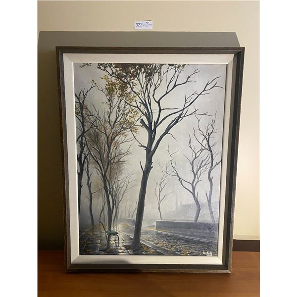 Abstract Canvas Oil Painting By Jac Leckell