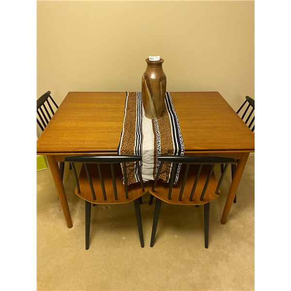 Wood Table With 4 Chairs
