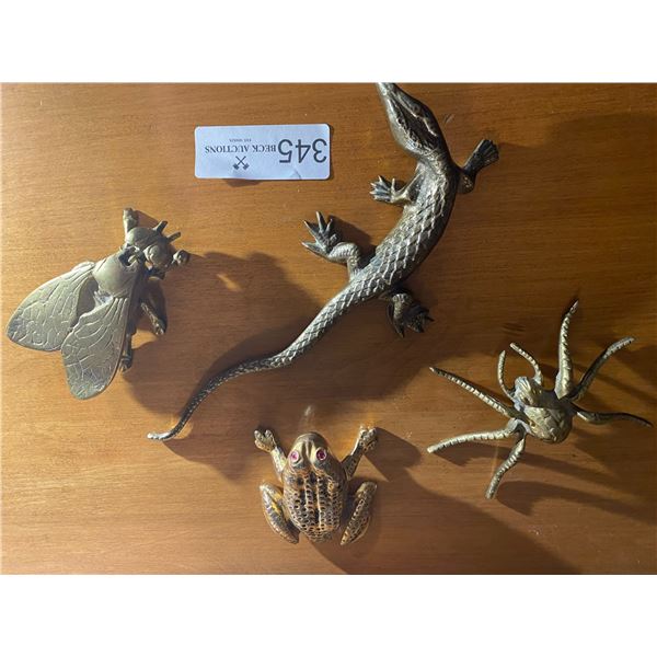 4 Brass Figurines