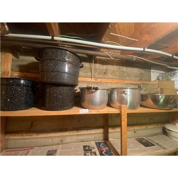 Assortment Of Large Canning Pots
