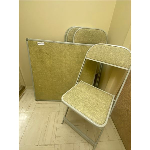 Folding Table With 4 Chairs