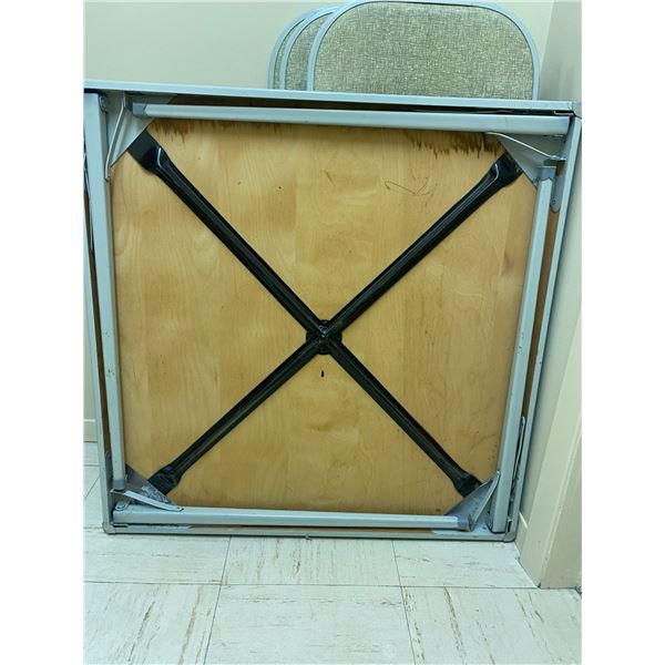 Folding Table With 4 Chairs