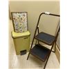 Image 1 : Garbage Can & Step Ladder