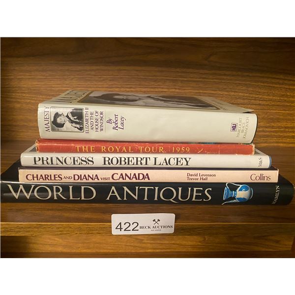 Books on The Royals and The World of Antiques Books