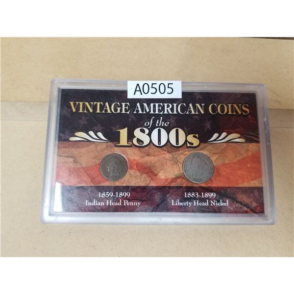 Vintage American Coins of the 1800s (A0505)