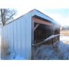 Image 1 : Calf Shelter Galvanized Tin 7' x 16' on Skids ** Family NOT Responsible for Loading - Suggest Tilt D