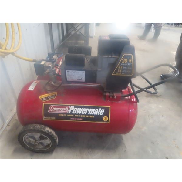 Coleman 5HP 20 Gal  Portable Air Compressor with Good Length of Hose