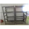 Image 1 : 2 Metal Shelving Units with Adjustable Shelves 24" x 41" x 72"