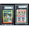 Image 1 : VINTAGE GRADED BASEBALL CARD LOT