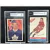 Image 1 : VINTAGE GRADED HOCKEY CARD LOT