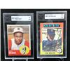 Image 1 : VINTAGE GRADED BASEBALL CARD LOT