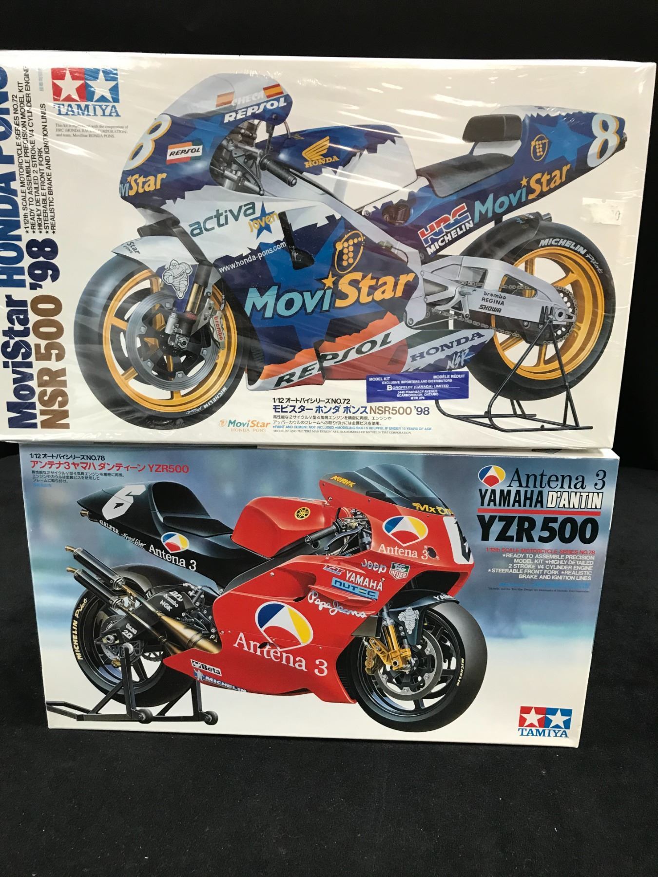 Tamiya Racing Motorcycle TWO SEALED TAMIYA MOTORCYCLE MODEL KITS
